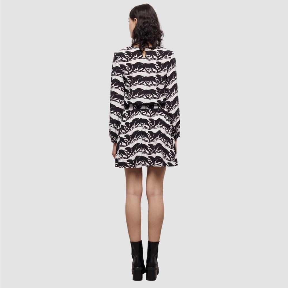 The Kooples Black and White Midi Dress NWOT - Picture 3 of 5